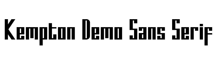 Kempton Demo Sans Serif  नि: शुल्क फ़ॉन्ट्स डाउनलोड