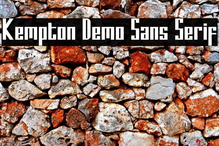 Kempton Demo Sans Serif Example 1
