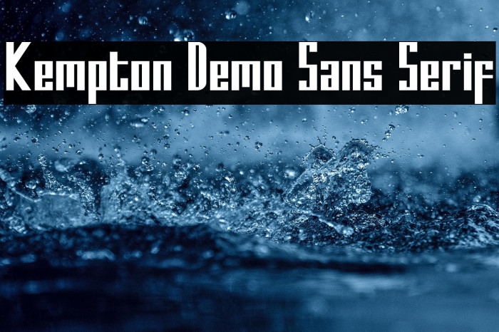 Kempton Demo Sans Serif Example 3