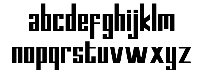 Kempton Demo Sans Serif Font LOWERCASE