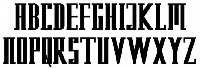 Kempton Demo Serif Schriftart Groß