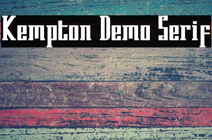 Kempton Demo Serif Example 3
