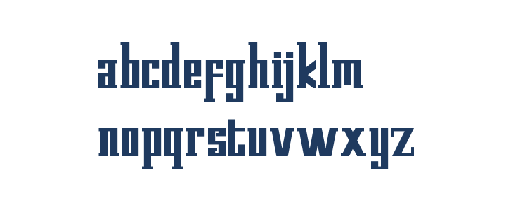 Kempton Demo Serif Lowercase