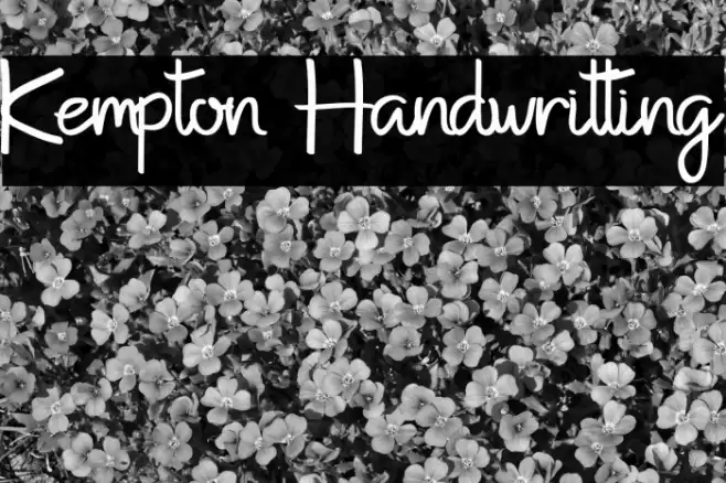 Kempton Handwritting Font examples