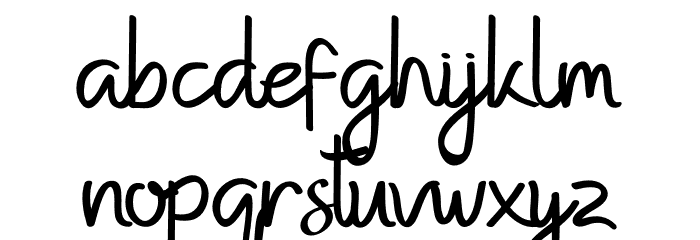 Kempton Handwritting Font LOWERCASE