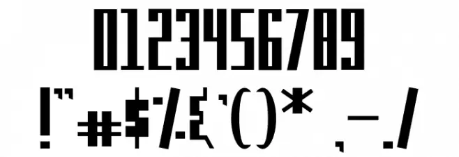 Kempton Sans Serif Font OTHER CHARS