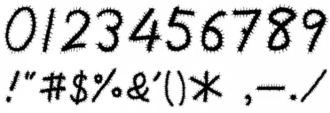 Kemushi_Alp Font OTHER CHARS