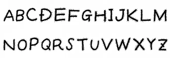 Kemushi_Alp フォント 大文字