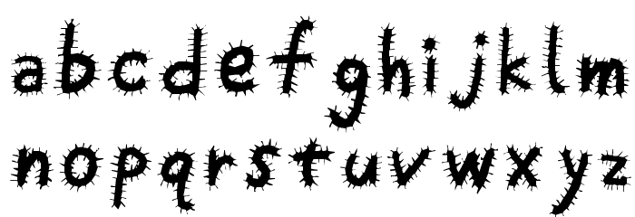 Kemushi_Alp Font LOWERCASE