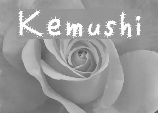 Kemushi フォント examples