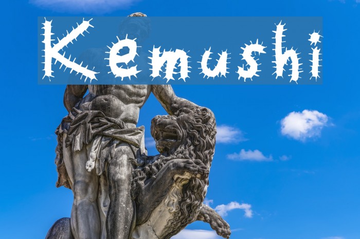 Kemushi フォント examples