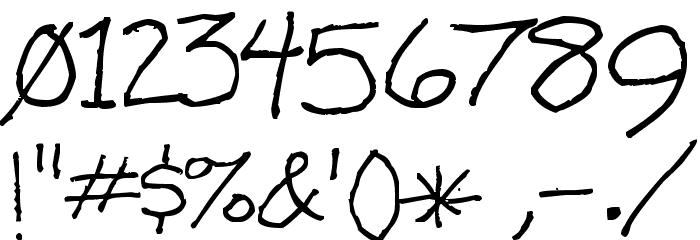 Ken Weigand Font OTHER CHARS