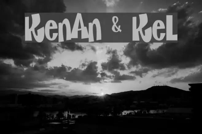 Kenan & Kel Font examples