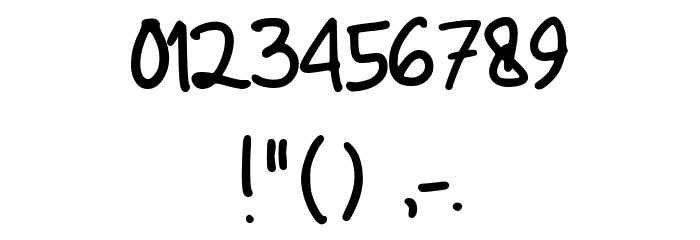 Kenangan Regular Font OTHER CHARS
