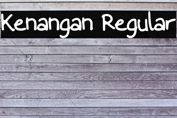 Kenangan Regular Example 1