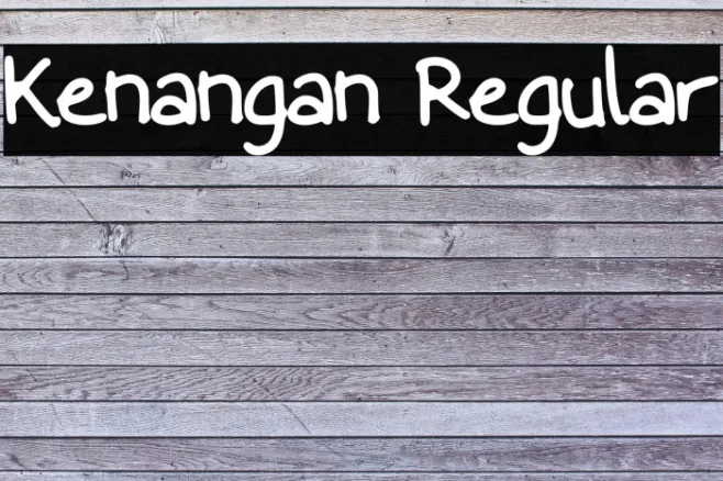 Kenangan Regular Example 1