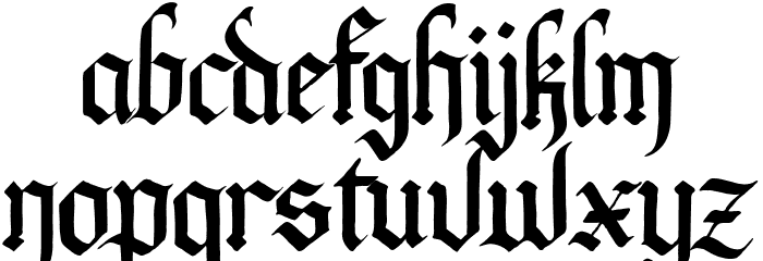Kenarock Font LOWERCASE