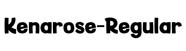 Kenarose-Regular  Frei Schriftart Herunterladen