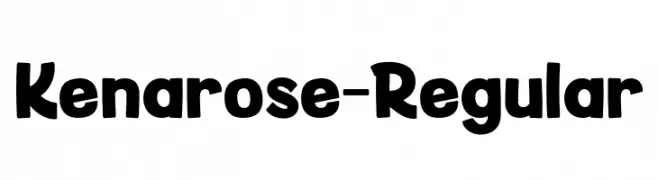 Kenarose-Regular  Descarca Fonturi Gratis