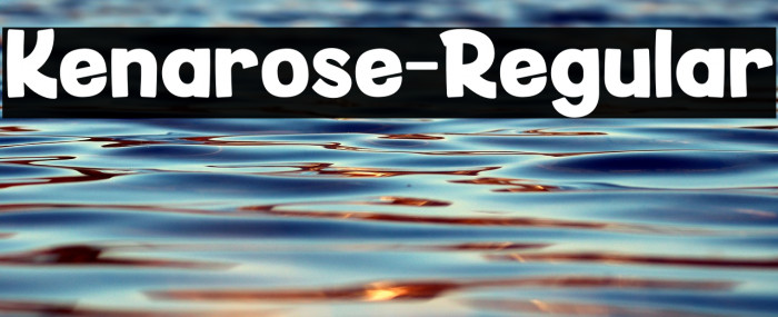 Kenarose-Regular Example 3