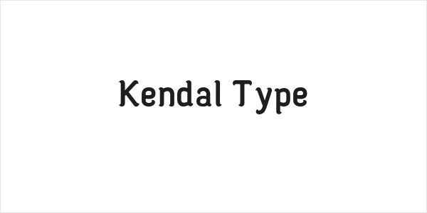 Kendal Type Logo