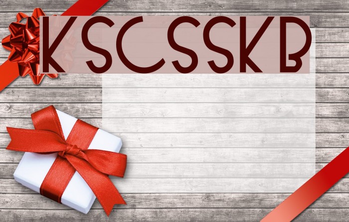 KendraSCapsSSK Bold Font examples