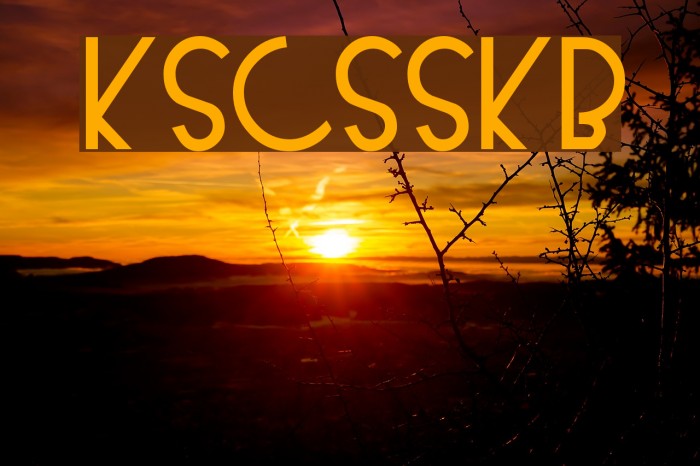 KendraSCapsSSK Bold Font examples