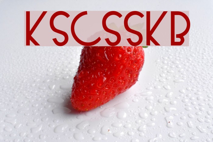 KendraSCapsSSK Bold Font examples