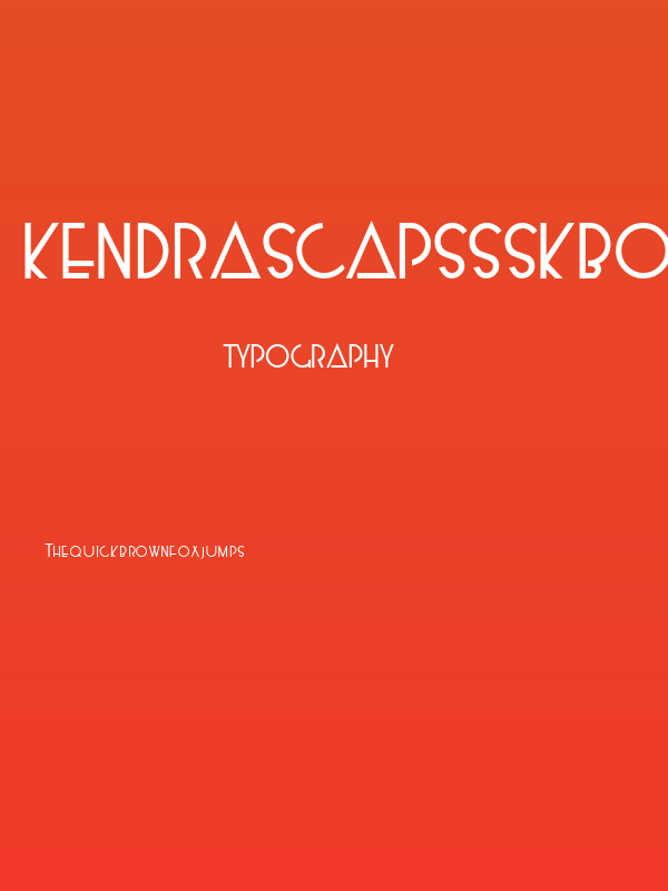 KendraSCapsSSK  Bold Poster