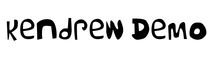 Kendrew Demo  नि: शुल्क फ़ॉन्ट्स डाउनलोड