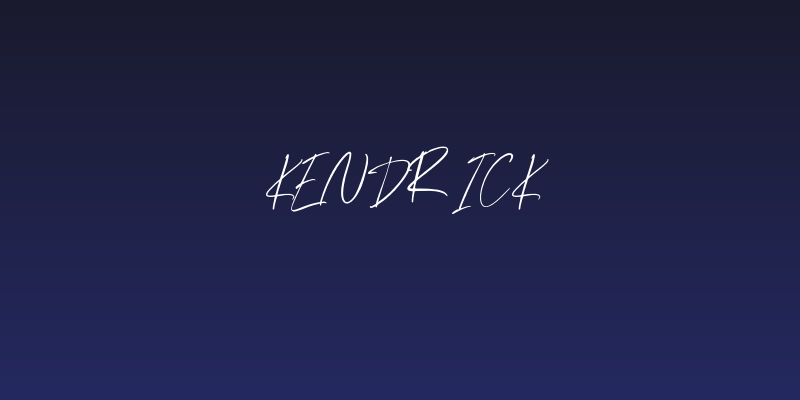 Kendrick Social Header