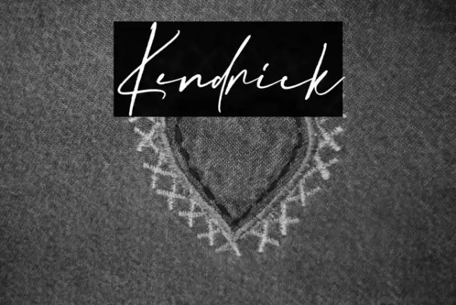 Kendrick Font examples