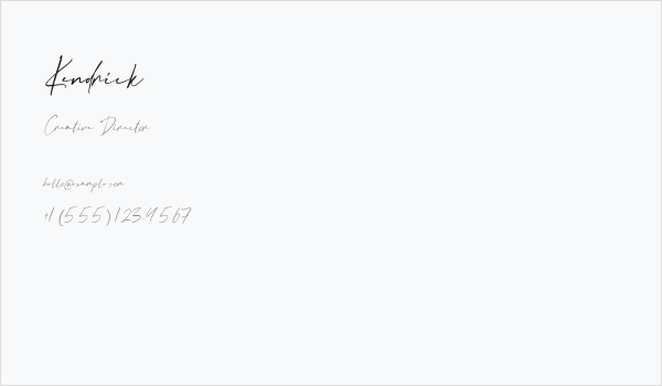 Kendrick Business Card