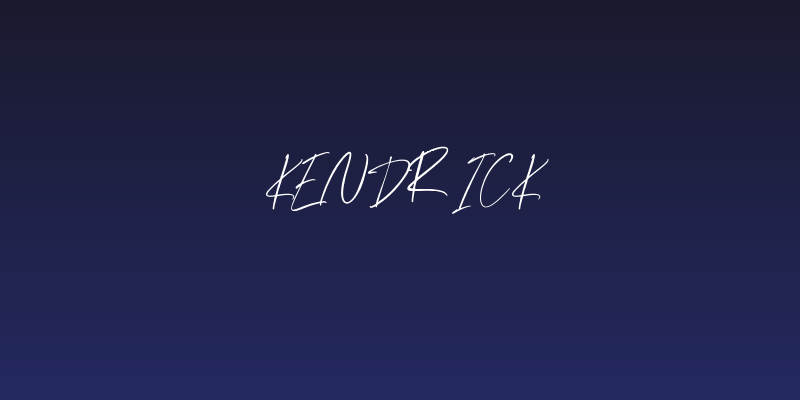 Kendrick Social Header