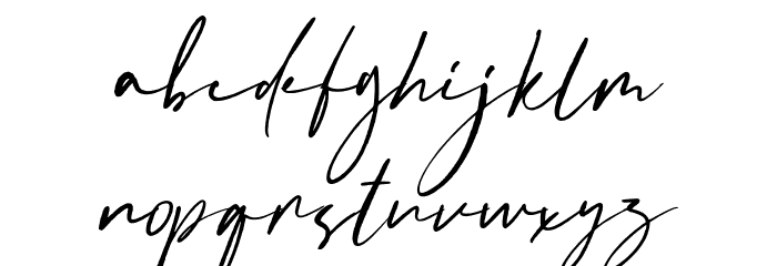 Kendrick Font LOWERCASE