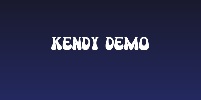 Kendy Demo Social Header