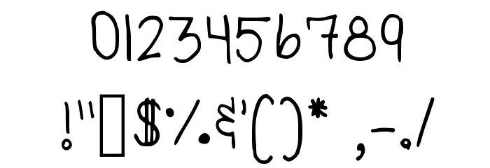 Kenedi Regular Font OTHER CHARS