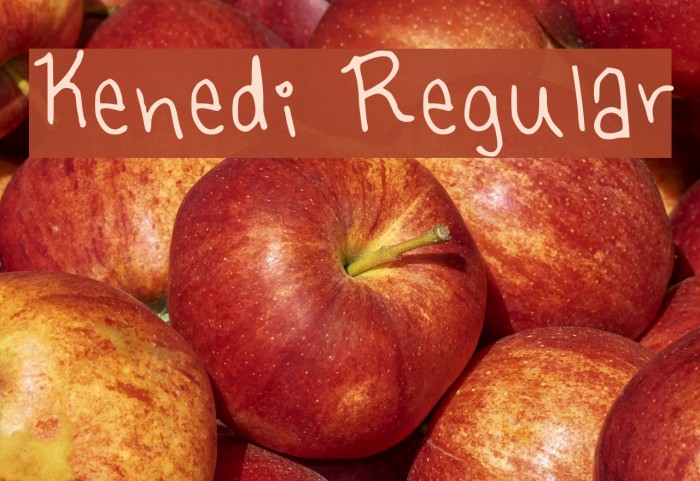 Kenedi Regular Font examples