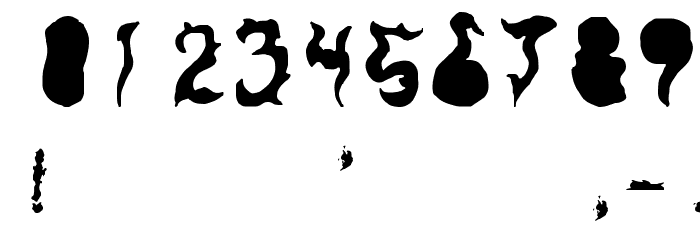 Keneel Messy Font OTHER CHARS