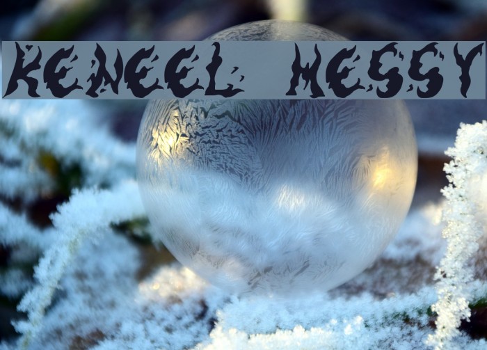 Keneel Messy Font examples