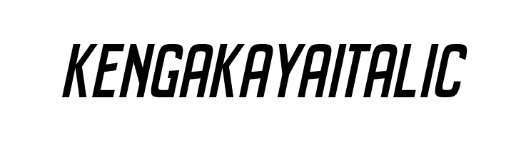 Kenga Kaya Italic  Fuentes Gratis Descargar