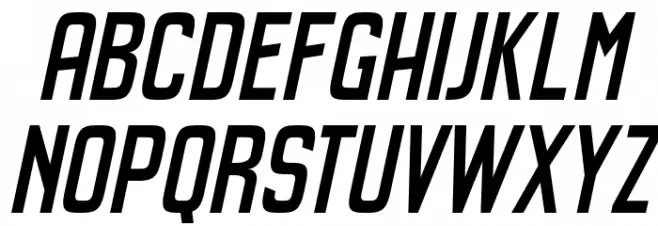 Kenga Kaya Italic Caratteri MAIUSCOLE