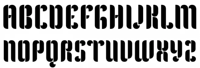 Kenia Font UPPERCASE