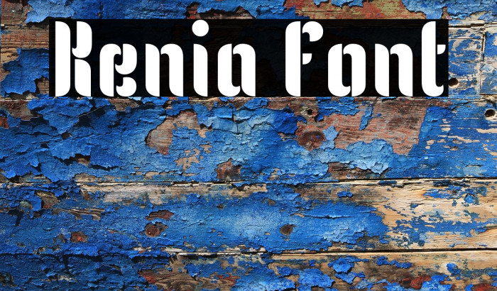 Kenia Font examples