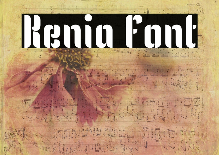 Kenia Font examples