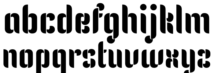 Kenia Font LOWERCASE