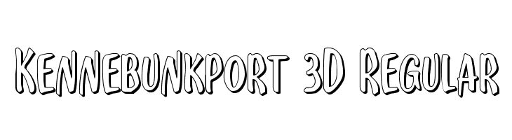 Kennebunkport 3D Regular Font