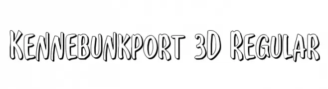 Kennebunkport 3D Regular  les polices de caractères gratuit tlcharger