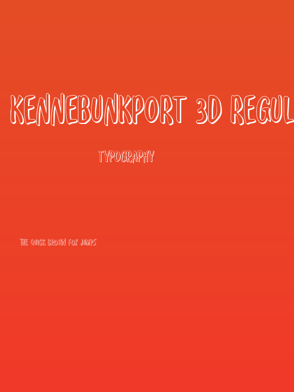 Kennebunkport 3D Regular Poster