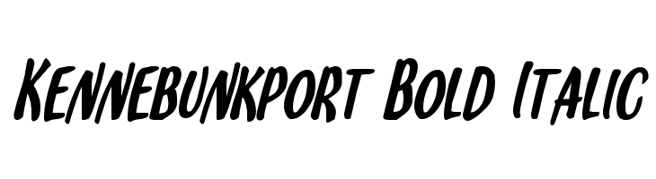 Kennebunkport Bold Italic Font
